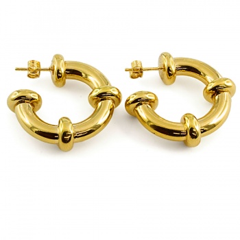 9ct gold 5.3g Hoop Earrings